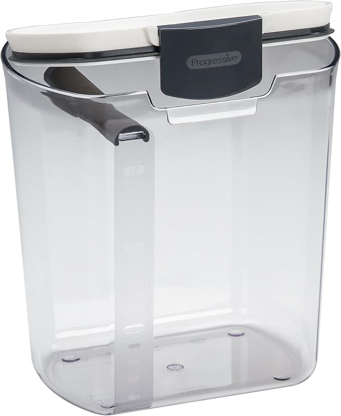 ProKeeper 6-Piece Airtight Food Storage Containers for Baking Essentials - White & Clear, Plastic, BPA-Free - Image 3