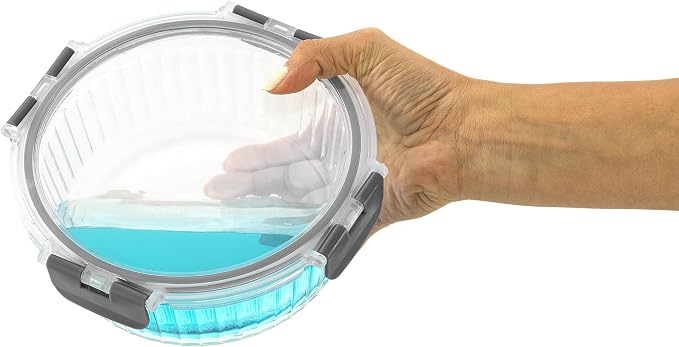 JoyJolt 24pc Borosilicate Glass Storage Containers with Lids | 12 Airtight/Freezer Safe Food Storage Containers for Pantry and Kitchen | Meal Prep Container for Lunch | Glass Tupperware Set - Image 7
