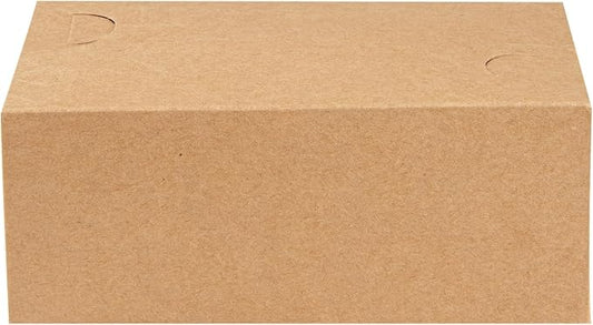 Bio Tek 47 Ounce To Go Boxes, 400 Rectangle Take Out Food Containers - Fast Top Closure, Disposable, Kraft Paper Carry Out Containers, Greaseproof, For Burgers Or Fried Chicken - Restaurantware by Restaurantware