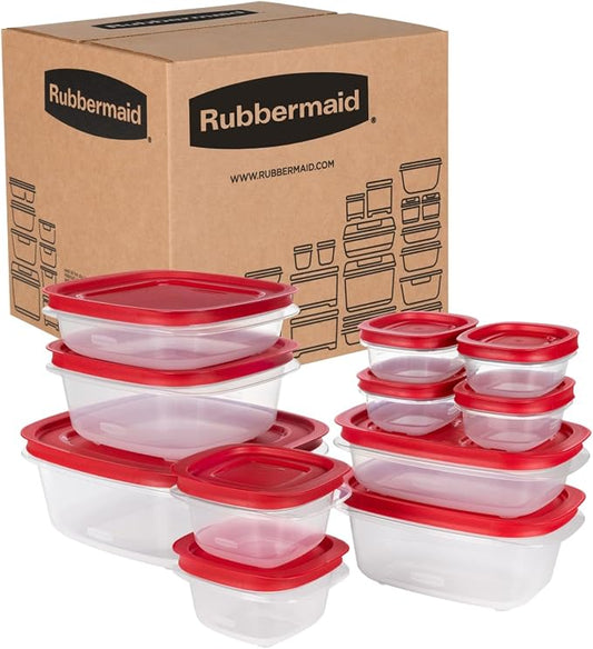 Rubbermaid EasyStore Rectangle and Square Containers, 22-Piece Set, Food Storage Containers with Lids by Unknown