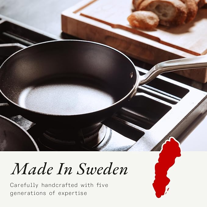 Made In Cookware - Seasoned 12" Carbon Steel Frying Pan - Professional Cookware - Crafted in Sweden - Induction Compatible - Image 8