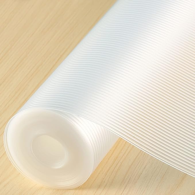 Shelf Liner, Drawer Liner, 2 Rolls x 12 Inches x 20 FT Cabinet Liner for Kitchen Cabinets Non-Adhesive Shelf Liners, Waterproof Shelf Paper with Non-Slip, Durable Liners, Clear by Iwtmm