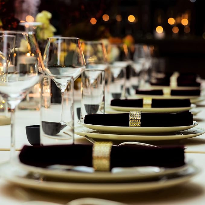 60 Pcs Washable Cloth Napkins 17 x 17 Inch Polyester Dinner Napkins Soft Table Napkins for Weddings Parties Holiday Dining Banquet (Black) - Image 6