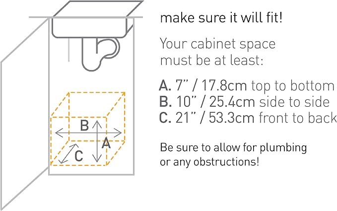 simplehuman 9-Inch Pull-Out Cabinet Organizer, Under Cabinet Sliding Drawer for Kitchen Bathroom, Heavy-Gauge Steel Frame, Removable Drip Guard, Ball-Bearing Tracks, Grey Plastic - Image 5