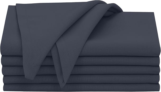 Ruvanti Cloth Napkins Set of 6, 18x18 Inches, 100% Cotton, Washable, Soft & Absorbent, Perfect for Wedding, Christmas, ‎Thanksgiving Dinners - Ombre Blue - Image 9