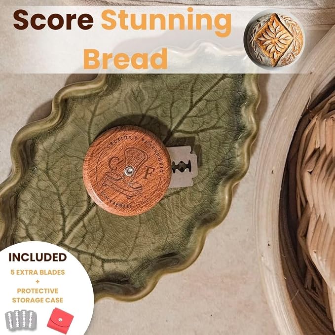 Wicker Banneton Bread Proofing Basket – 9” Round Sourdough Starter Kit with Liner & Cover – Proofing Basket for Artisan Baking – Sourdough Bread Baking Supplies & Bread Making Tools - Image 5