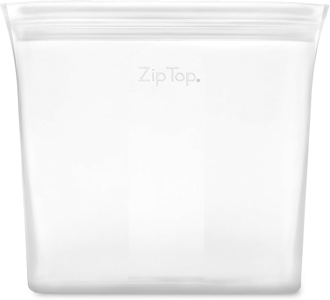 Zip Top Reusable Food Storage Bags | Sandwich Bag [Frost] | Silicone Meal Prep Container | Microwave, Dishwasher and Freezer Safe | Made in the USA - Image 2