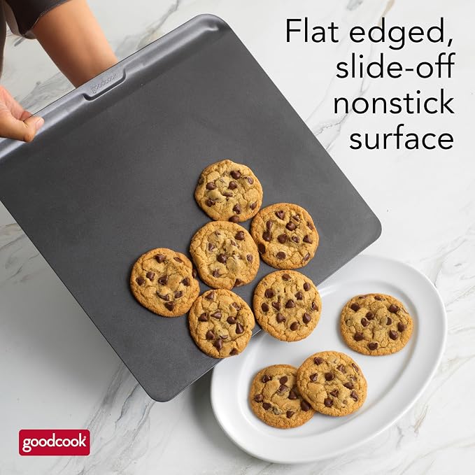 GoodCook AirPerfect Nonstick Air Insulated Cookie Sheet, 14" x 12", No Burning, Gray (Pack of 6) - Image 6