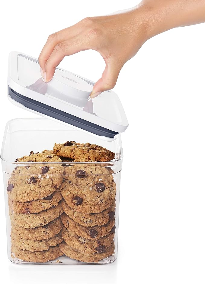 OXO Good Grips POP Airtight Food Storage Containers for Pantry, 5-Piece Set | Airtight Seal, Push-Button Open and Close, Stackable, Multiple Size Containers for Cereal, Flour, Sugar Storage - Image 11