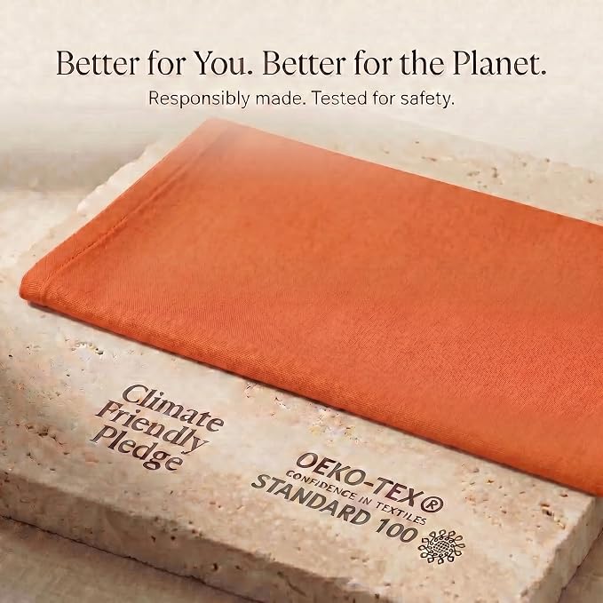 Urban Villa Kitchen Towels Cotton Dish Towels 20”x30” (Set of 6) Orange - Image 9