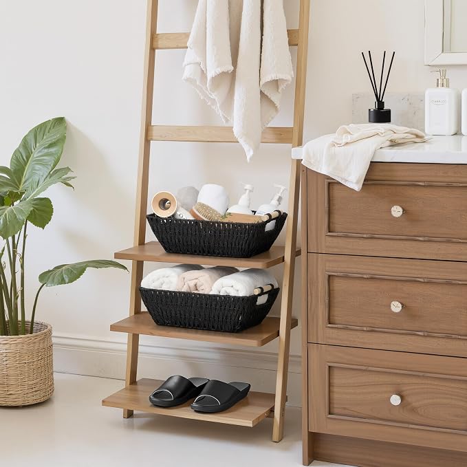 Storageworks Wicker Baskets, Toilet Paper Baskets For Shelf, Bosana Green - Image 2