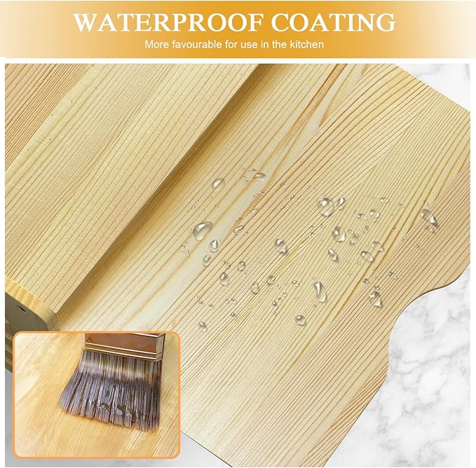 7 Tier Large Size Wooden Tray Dividers for Cabinets, Cookie Sheet Organizer | Premium Wood, Multiple Sizes, Saving Space, Vertical Tray Dividers for Storing pans, Baking trays, Cutting Board - Image 7