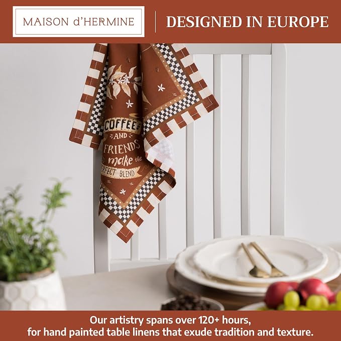 Maison d' Hermine Cloth Napkins Set of 4 Reusable 100% Cotton (18" x 18") | Everyday Square Napkins Cloth Washable Dinner Party Wedding Restaurant Hotel Kitchen Spring Summer - Perfect Blend - Image 2