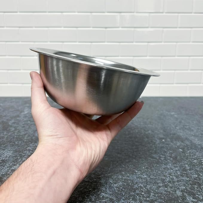Chef Craft Brushed Mixing Bowl, 1.5-Quart, Stainless Steel - Image 4