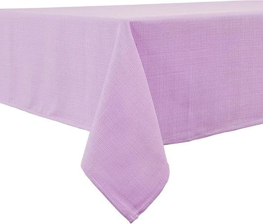 BALCONY & FALCON Rectangle Table Cloth Waterproof Lavender 95"x55" | Rectangular Washable Wrinkle Resistant Table Cloth Linen Fabric Tablecloths for Dining Party Kitchen Wedding and Outdoor Use by BALCONYFALCON