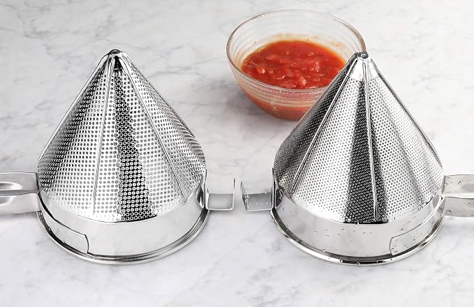 New Star Foodservice 42566 3-Piece Stainless Steel China Cap Strainer Set - Image 7