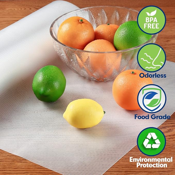 Shelf Liner, Drawer Liner, 17.7 Inches x 20 FT Cabinet Liner for Kitchen Cabinets Non-Adhesive Shelf Liners, Waterproof Shelf Paper with Non-Slip, Durable Liners, Clear - Image 7