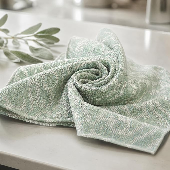 17x17 Green Elephant Napkins Set of 24 Bulk Washable Wedding | Need boho wedding supplies? This bulk set of 24 green elephant pattern linen napkins offers absorbent, elegant decor. by UWWGKK