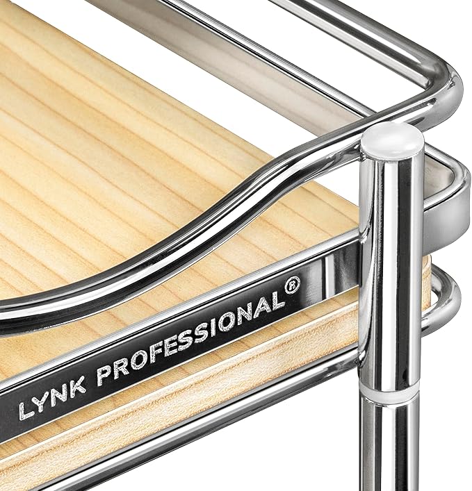 LYNK Élite 3-Tier Spice Rack Organizer Cabinet, Pull Out Spice Rack | 6 x 21" Élite wood and chrome 2-Tier pull-out spice rack organizer for bottles, jars and seasonings. - Image 6
