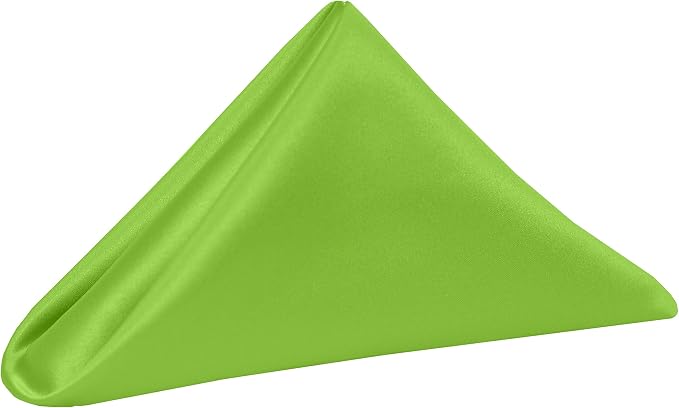 17x17-Inch Square Satin Cloth Napkins, Apple, Set of 60 by UltimateTextile