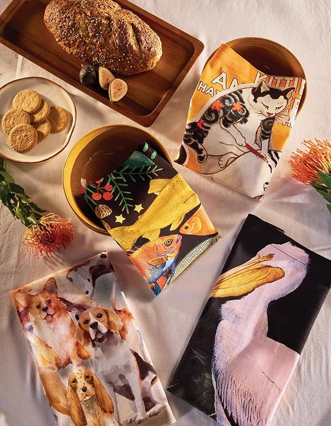 47th & Main Cloth Napkins Set of 4 Soft Absorbent Cotton Table Napkins for Dining, 18" x 18", Pelican - Image 2