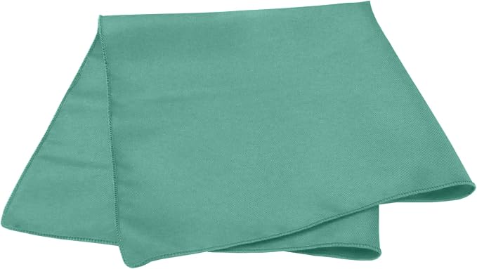 17x17-Inch Square Polyester Cloth Napkins, Jade, Set of 24 - Image 2
