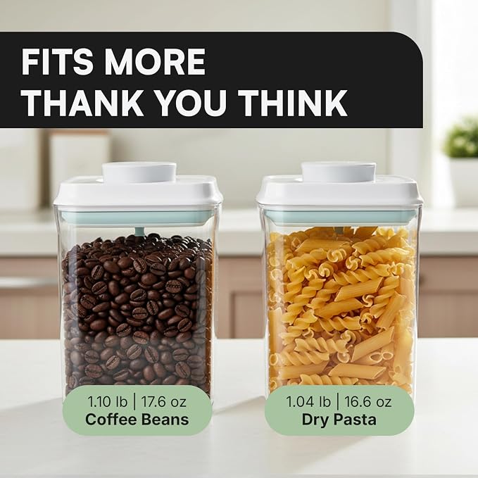 Bop Top Airtight Food Storage Containers | Pop-Top Lid | 6 Cups / 50 Oz | kitchen canister set, for flour, sugar, snacks, pasta, baking - Image 4