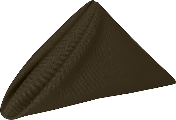 17x17-Inch Square Polyester Cloth Napkins, Olive Set of 60 by UltimateTextile