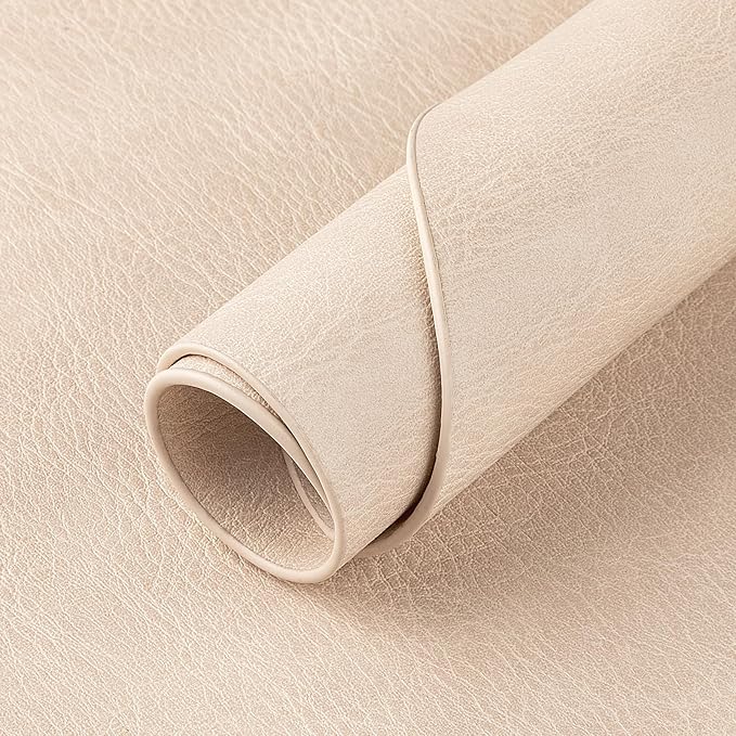 ADRIMER Placemats, Heat Resistant Oval Placemats Set of 4 Washable 12 x 17 Inch, Waterproof Table Mats, Wipeable Pu Place Mats for Kitchen, Dining Room, Beige - Image 4