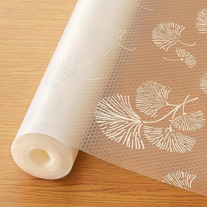 Cooyes Shelf Liner, Non Adhesive Drawer and Cabinet Liner, EVA Washable Oil-Proof Shelf Paper for Kitchen Cabinets, Refrigerator, Storage, Desks with Modern Pattern by Cooyes