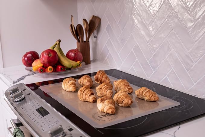 Silicone Baking Mats - Full Size Baking Sheet Liners, Pack of 2, Gray | Oven Safe, Non-Stick Silicone Baking Sheet Liner, Perfect For Baking Macarons Cookies, Pastry & Cakes, 16 x 24 in (40x60 cm) - Image 7