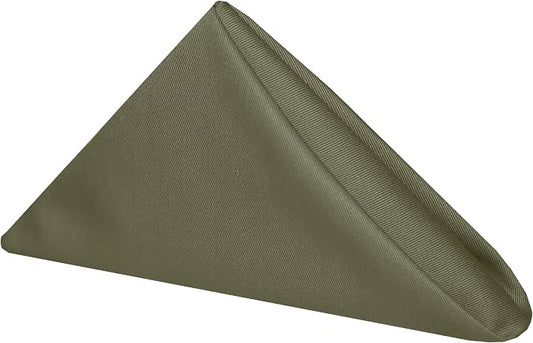 17x17-Inch Square Twill Cloth Napkins, Olive, Set of 36 by UltimateTextile