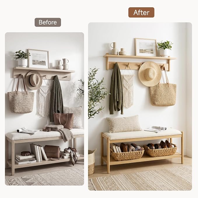 Storageworks Wicker Baskets For Organizing, Water Hyacinth Storage Baskets - Image 5