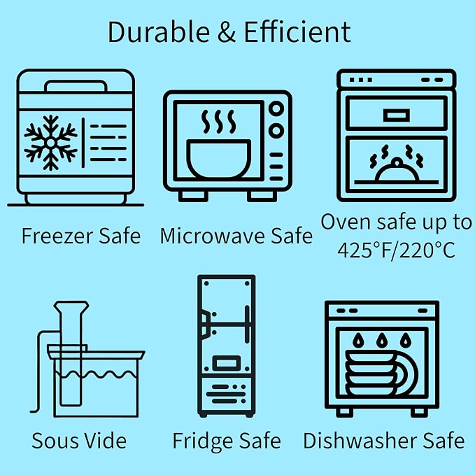 Elkanah Reusable Silicone Freezer Bags, XL 1 Gallon, Set of 2, Oven Safe | 116fl oz Reusable silicone bags that go from freezer to oven to sous vide — no more single-use bags - Image 2