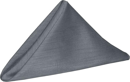 20x20-Inch Shantung Cloth Napkins, Charcoal, Set of 36 by UltimateTextile