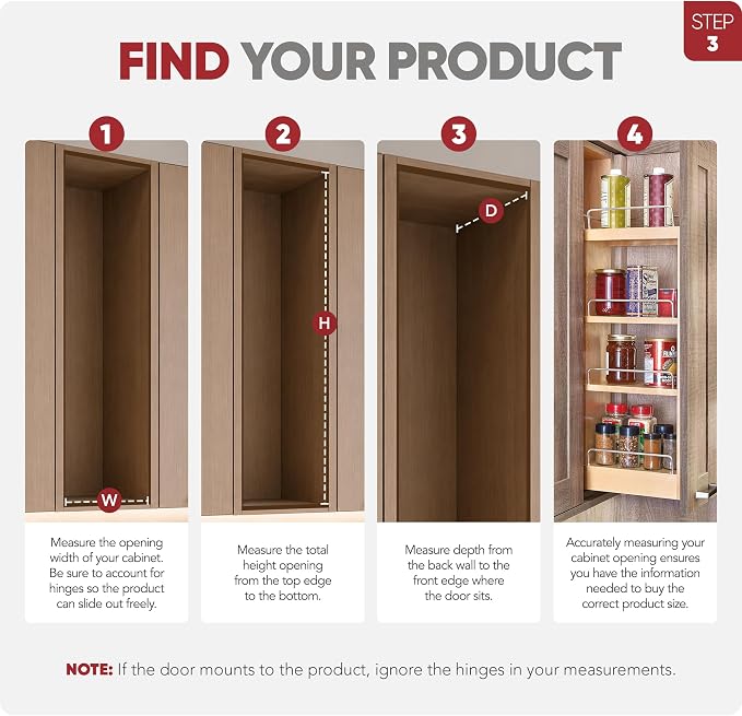 Rev-A-Shelf 10.25" Pullout Storage Organizer for Base Kitchen/Bathroom Cabinets w/Soft-Close Full Extension Slides & Adjustable Shelves, 448-BCSC-9C - Image 5