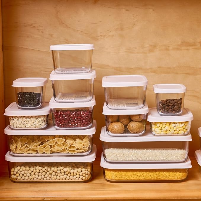 Glass Food Storage Containers with Lids — 12 Piece — 17.6 oz Glass with BPA-Free Leakproof Stackable Lids — Microwave, Oven & Dishwasher Safe — Ideal for Meal Prep & More - Berry Blush - Image 5