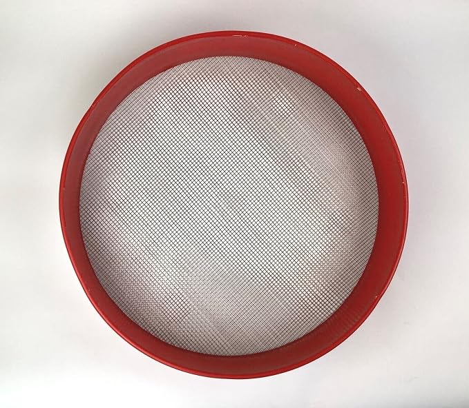 Tredoni 33cm/13" Couscous Sieve Strainer Industrial Size - Plastic Sieve Sifter, Stainless Steel 3mm Mesh, Multicolor - Image 2