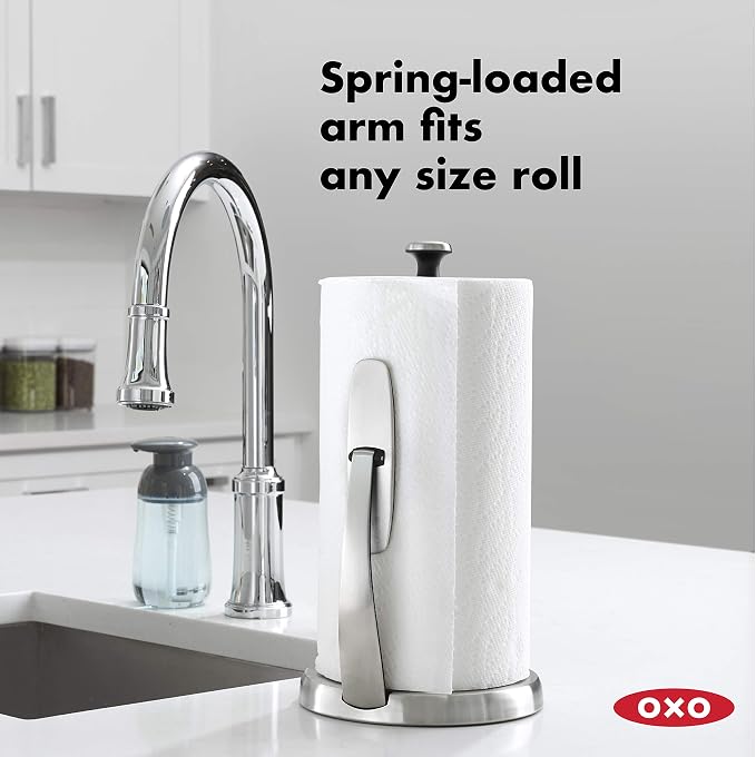 KitchenAid Large Capacity Dish Rack with OXO Good Grips SimplyTear Paper Towel Holder - Image 6
