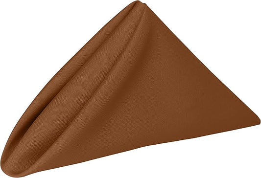 17x17-Inch Polyester Cloth Napkins, Copper, Set of 36 by UltimateTextile