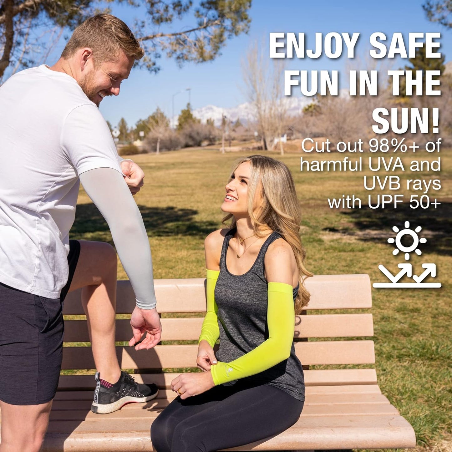 SportsTrail Cooling Arm Sleeves for Men & Women – Breathable, UV Sun Protection, Sports Arm Sleeves for Women, Men & Youth