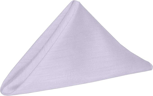 20 x 20-Inch Shantung Satin Cloth Napkins, Lilac Set of 36 by UltimateTextile