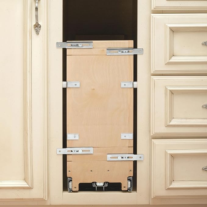 Rev-A-Shelf Pullout Bakeware Organizer w/Soft-Close, Min Opening 5.5" Wide | Wooden Storage Organization w/ Ball Bearing Slides, Full Height Base Kitchen Cabinets, Foil Wrap/Tray Divider, 447-BCBBSC-5C - Image 7