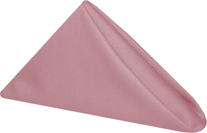 17x17-Inch Twill Cloth Napkins, Dusty Rose, Set of 36 by UltimateTextile