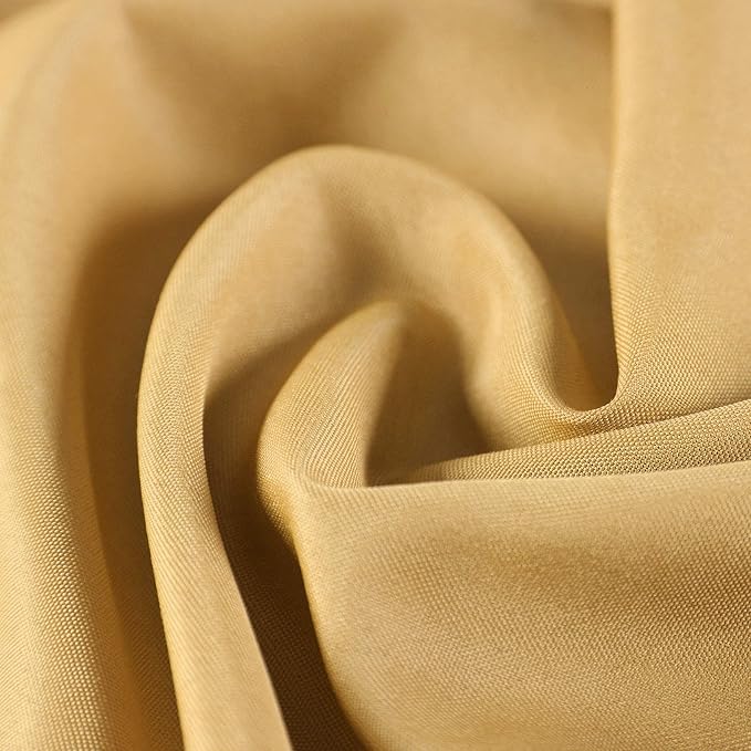 Cloth Napkins 17x17 inch Washable Polyester Dinner Napkins Soft Table Napkins for Wedding Party Dining Banquet(Gold,100PCS) - Image 2