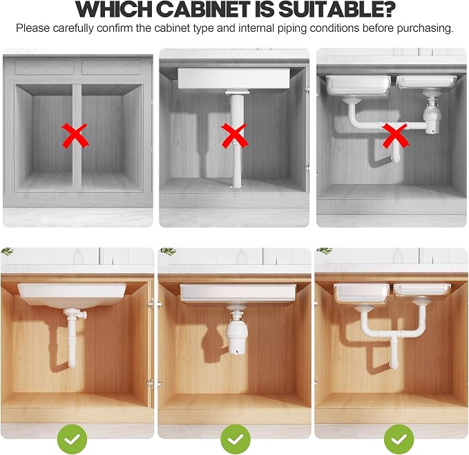1 Pack-16"-26"W Expandable Under Sink Organizer With Upgrade Ball-Bearing Slide,2-Tier Pull Out Under Cabinet Organizer Height Adjustable,Not Suitable For Cabinets With Partitions In The Middle - Image 3