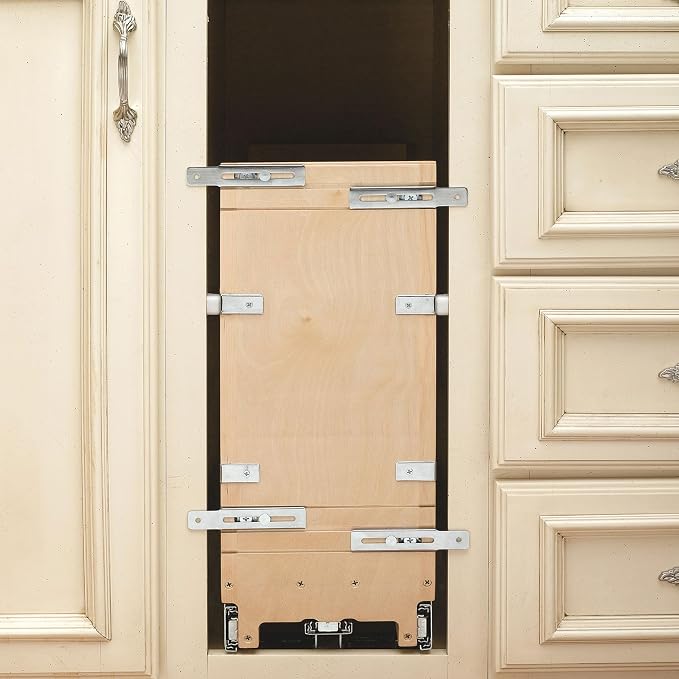 Rev-A-Shelf Pullout Bakeware Organizer w/Soft-Close, Min Opening 8.5" Wide | Wooden Storage Organization w/ Ball Bearing Slides, Full Height Base Kitchen Cabinets, Foil Wrap/Tray Divider, 447-BCBBSC-8C - Image 8