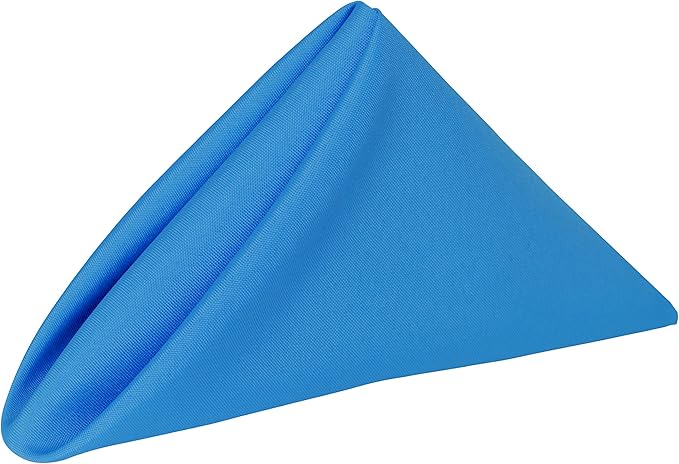 20x20-Inch Polyester Cloth Napkins, Cobalt, Set of 12 by UltimateTextile