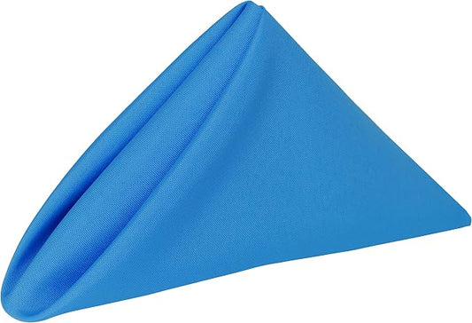 17x17-Inch Polyester Cloth Napkins, Cobalt, Set of 60 | Bulk Case of 5 Dozen, Dinner Napkins, Square, Serged Edges, Machine Washable, Wrinkle-Resistant, Flame-Resistant, Blue by UltimateTextile