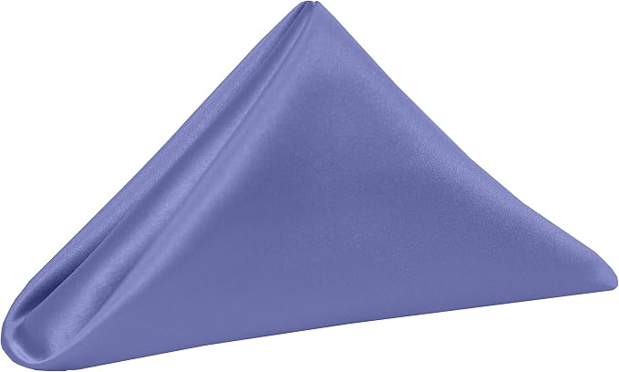 17x17-Inch Square Satin Cloth Napkins, Violet, Set of 36 by UltimateTextile